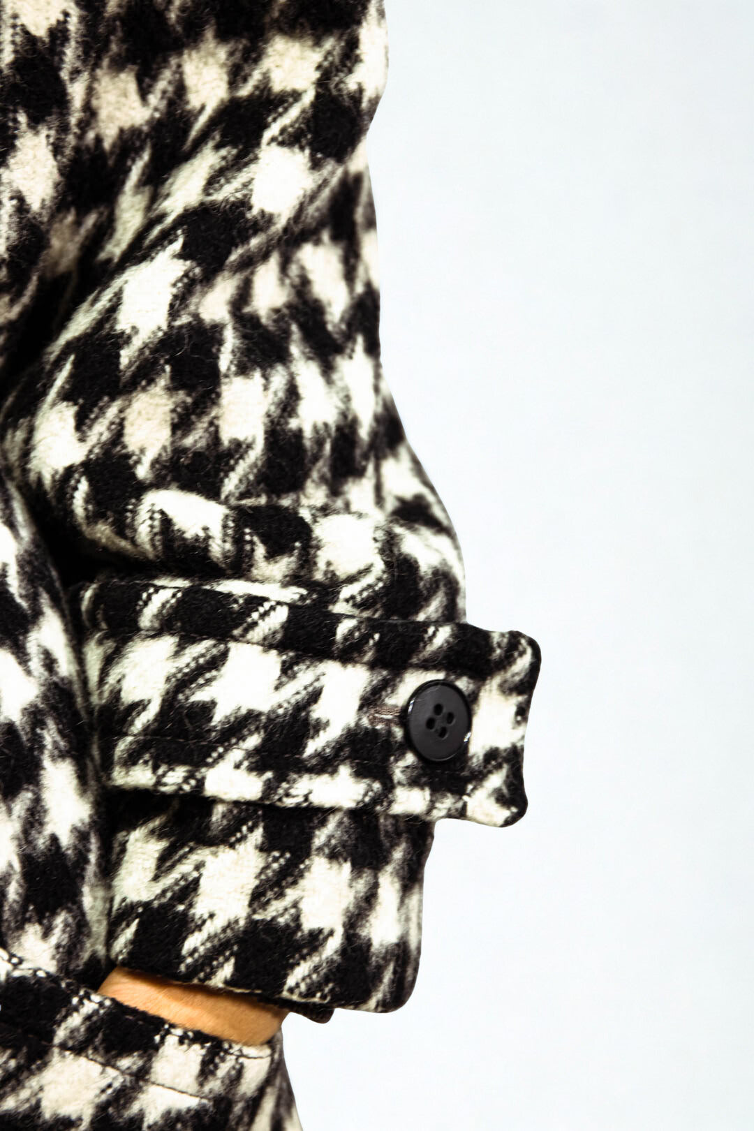 Cappotto pied-de-poule C&A in lana vergine