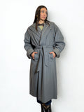 Cappotto Grigio Avvolgente Made in Italy