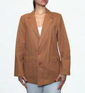 Blazer Gil Bret in cotone color tabacco