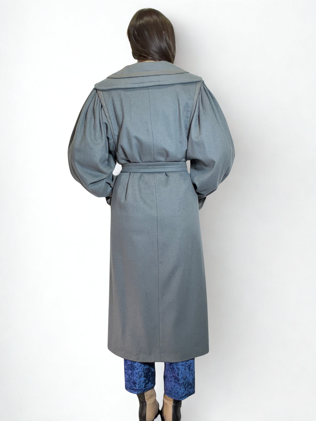 Cappotto Grigio Avvolgente Made in Italy