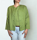 Completo Vintage Verde – Blazer Boxy + Top Minimal