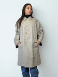 Spolverino Double Face Vintage Grigio & Blu - '90
