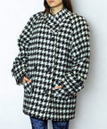 Cappotto pied-de-poule C&A in lana vergine