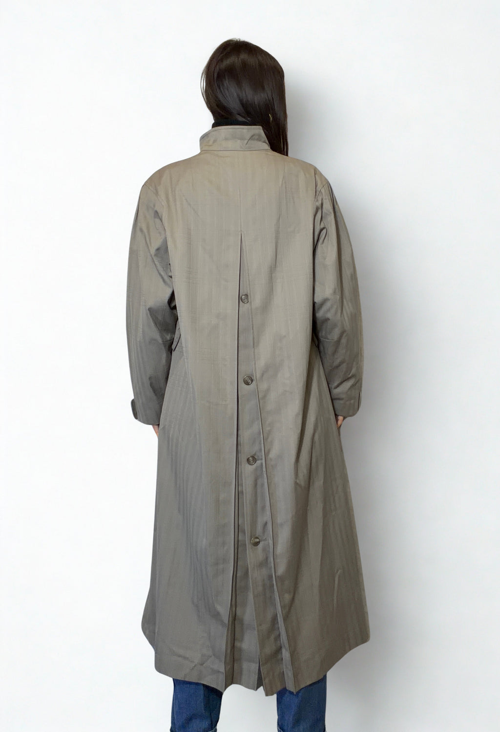 Trench Vintage Lady Adler Tartan Grigio