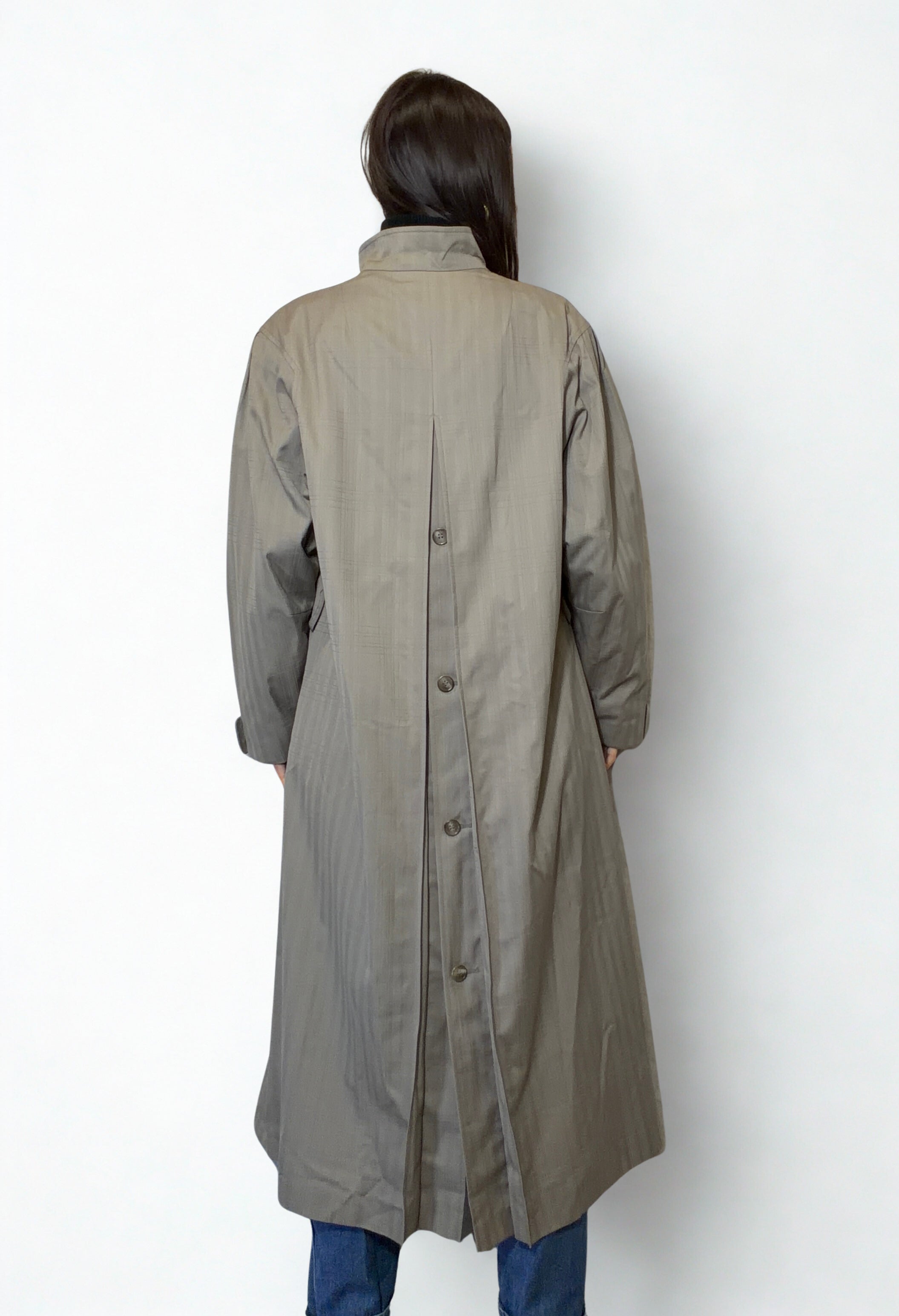 Trench Vintage Lady Adler Tartan Grigio