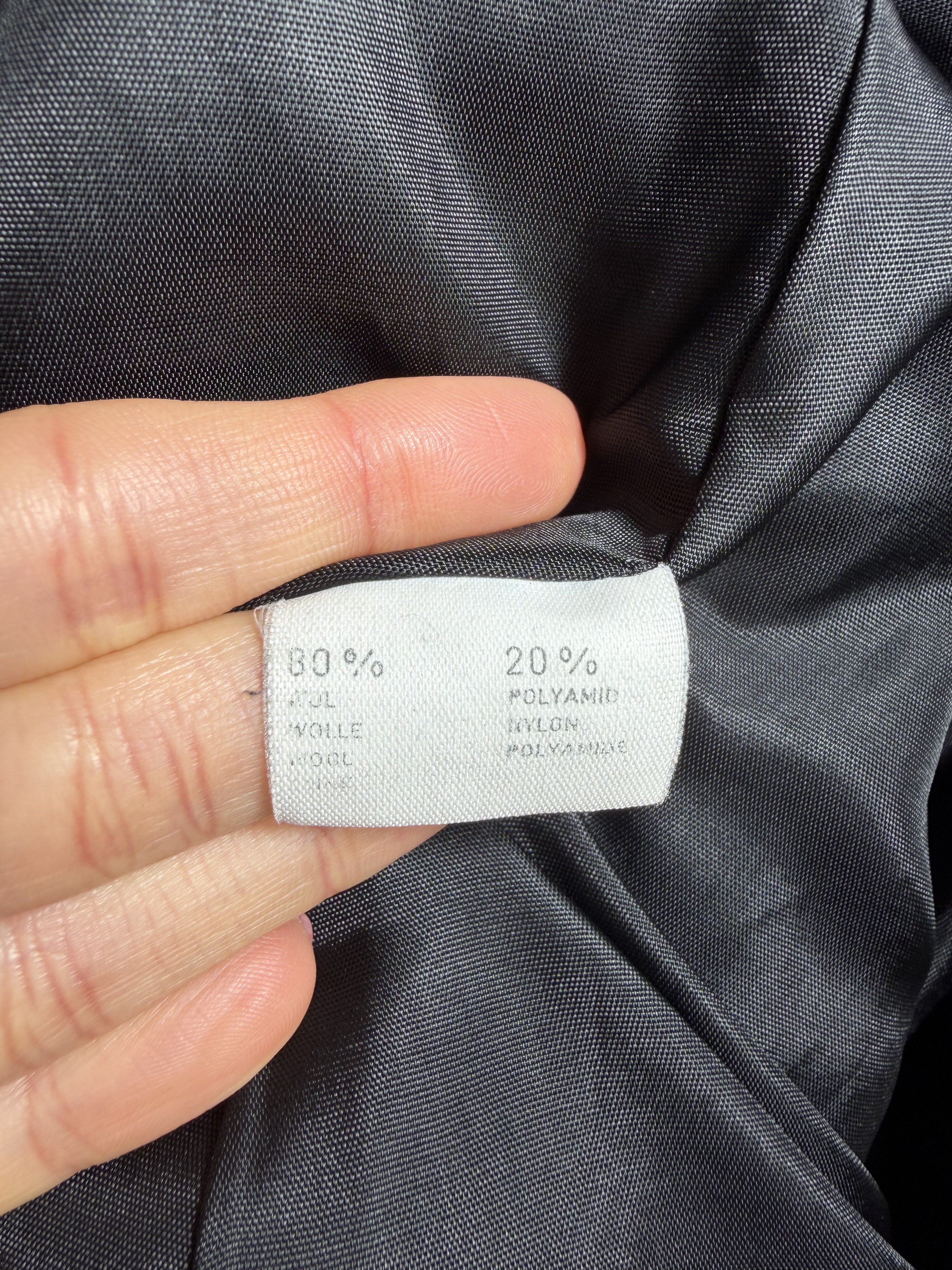 Cappotto Vintage Grigio Antracite con Collo in Velluto – Made in Italy