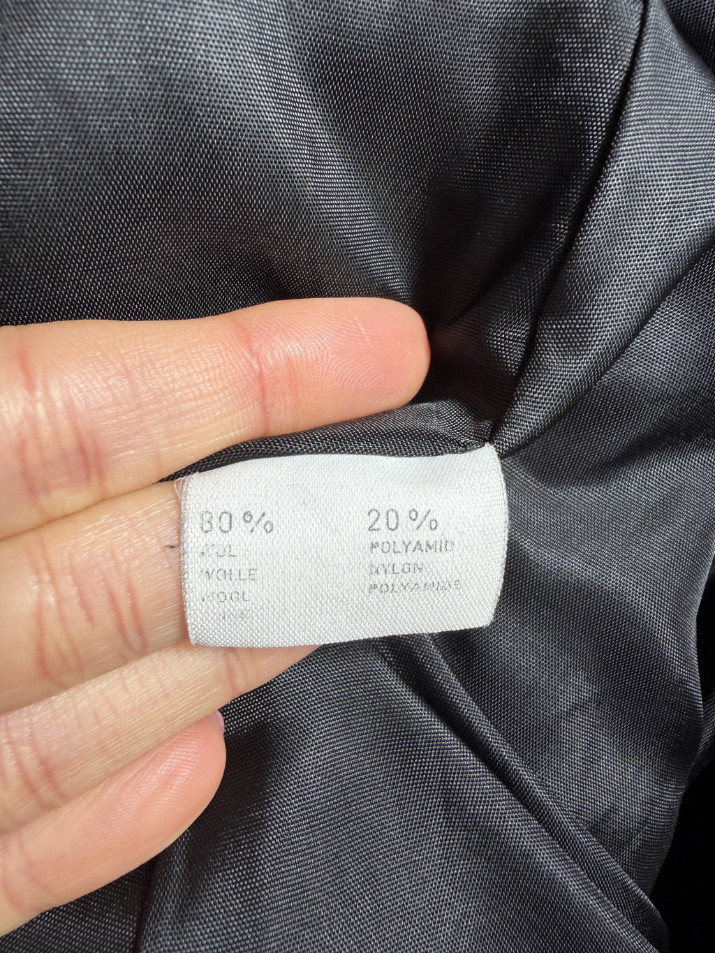 Cappotto Vintage Grigio Antracite con Collo in Velluto – Made in Italy