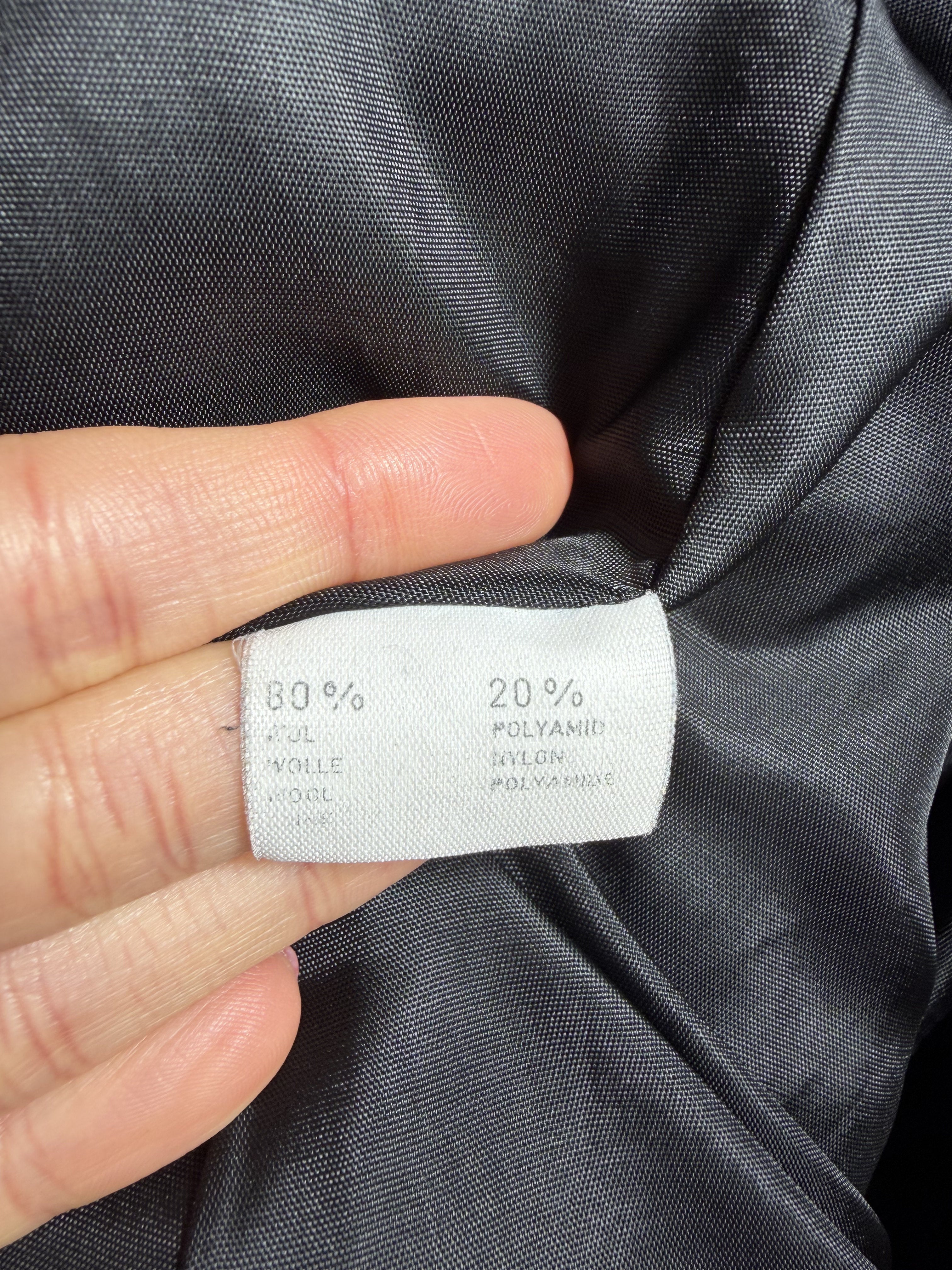 Cappotto Vintage Grigio Antracite con Collo in Velluto – Made in Italy