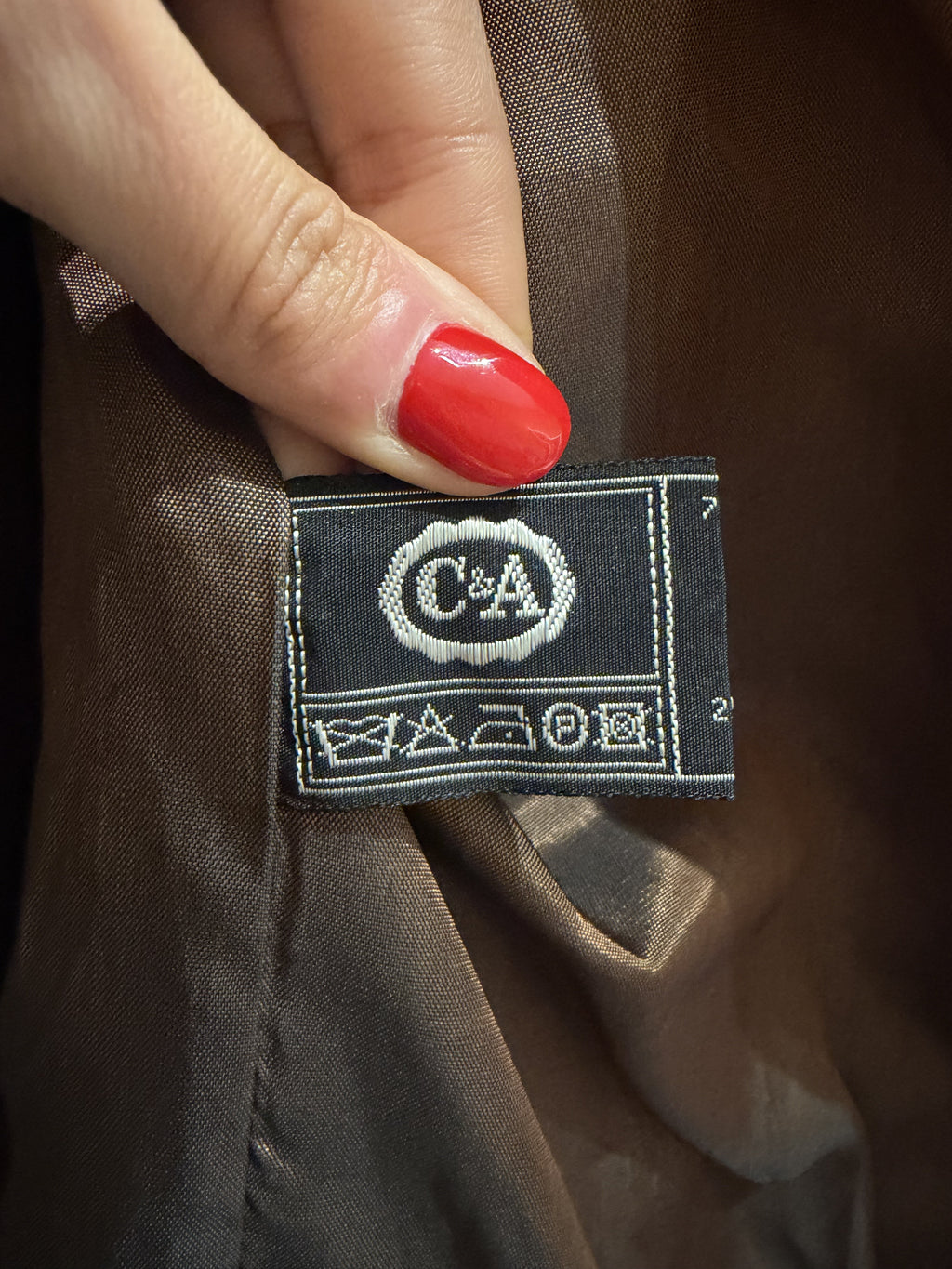Cappotto pied-de-poule C&A in lana vergine