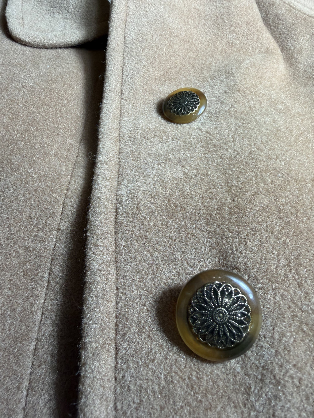 Cappotto Cammello Timaf Cashmere & Lana – '90