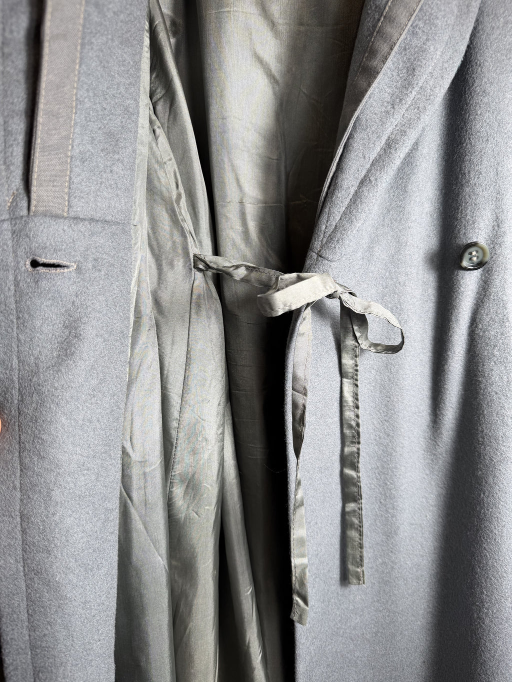 Cappotto Grigio Avvolgente Made in Italy