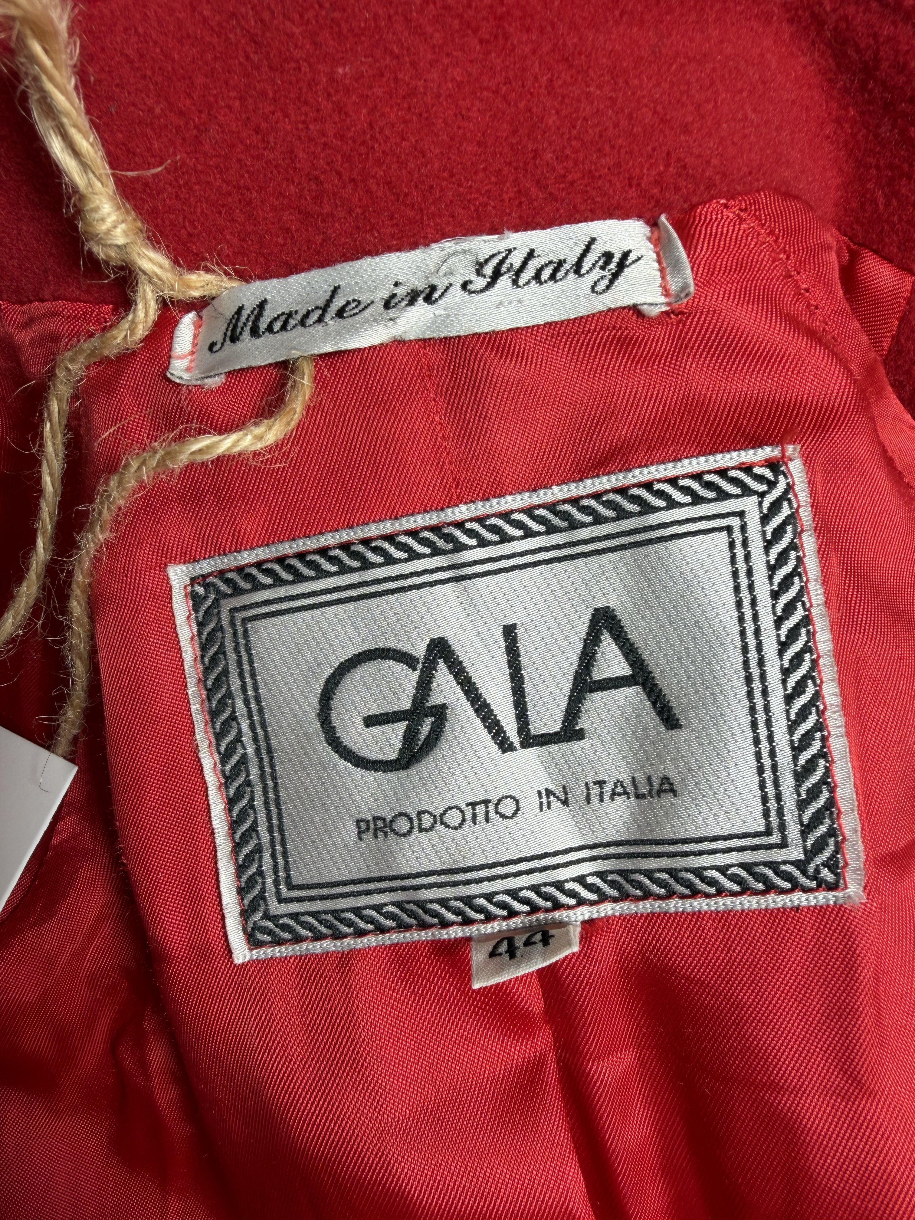 Cappotto Vintage Rosso Anni - '80