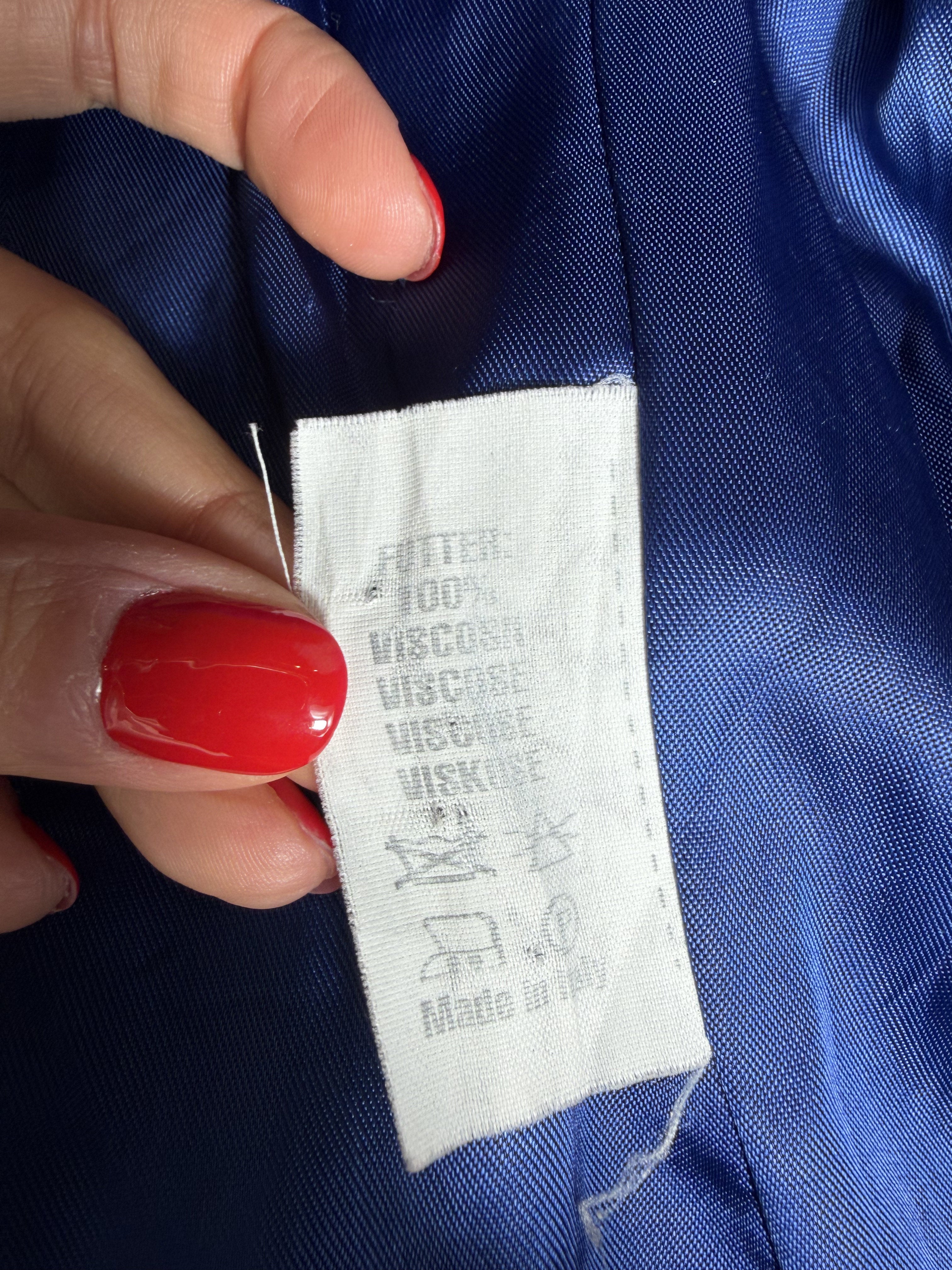 Cappotto Blu Cobalto Avitale (Made in Italy)