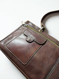 Borsa a Tracolla Vintage in Vera Pelle – Tenderly Firenze | Cuoio Testa di Moro, Manifattura Artigianale Italiana