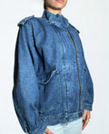 Giacca Baby Cross In Denim – 100% cotone