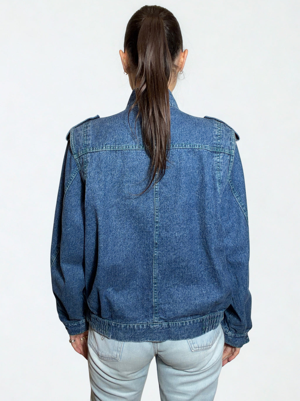 Giacca Baby Cross In Denim – 100% cotone
