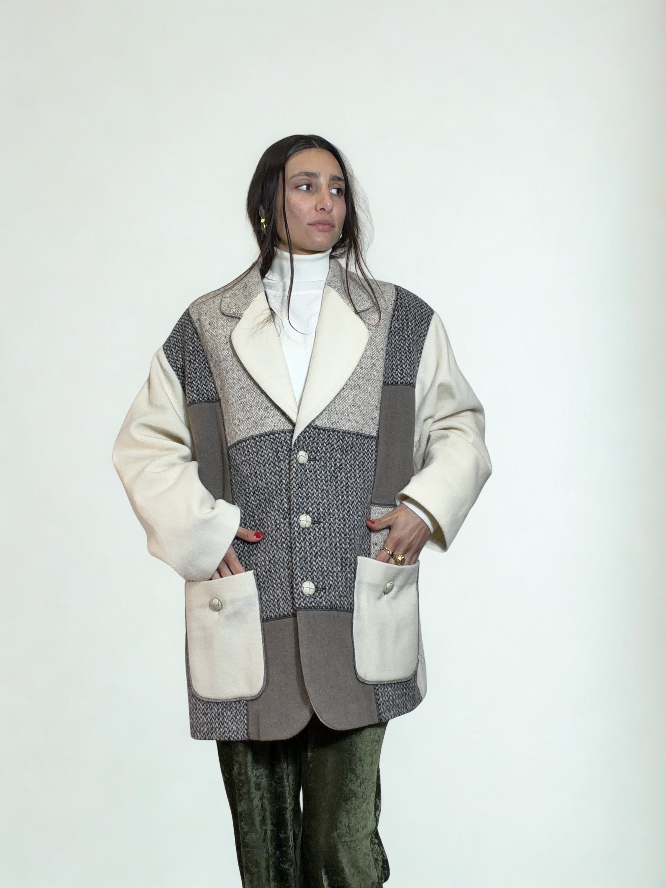 Cappotto Vintage Patchwork Création Charmante – '90