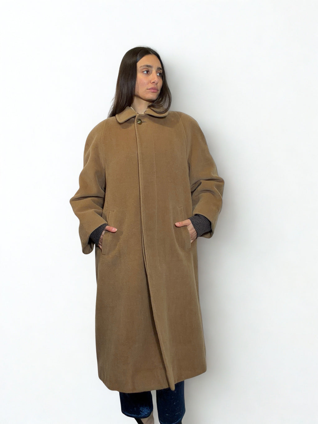 Cappotto Cammello Timaf Cashmere & Lana – '90