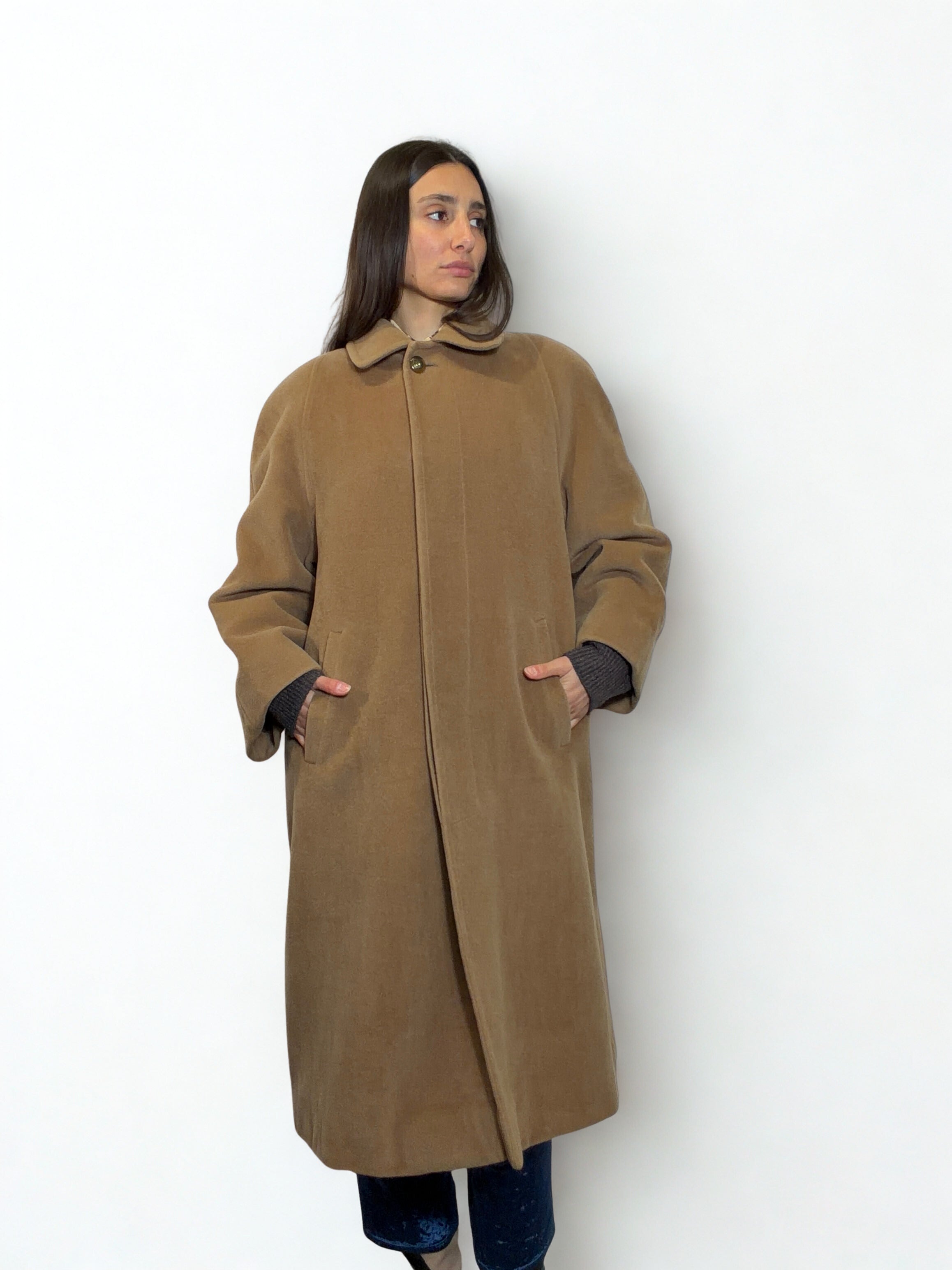 Cappotto Cammello Timaf Cashmere & Lana – '90