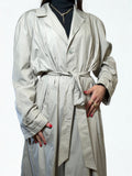 Trench Vintage Grigio Ghiaccio con Cintura
