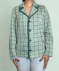 Blazer Vintage Scozzese Verde e Blu
